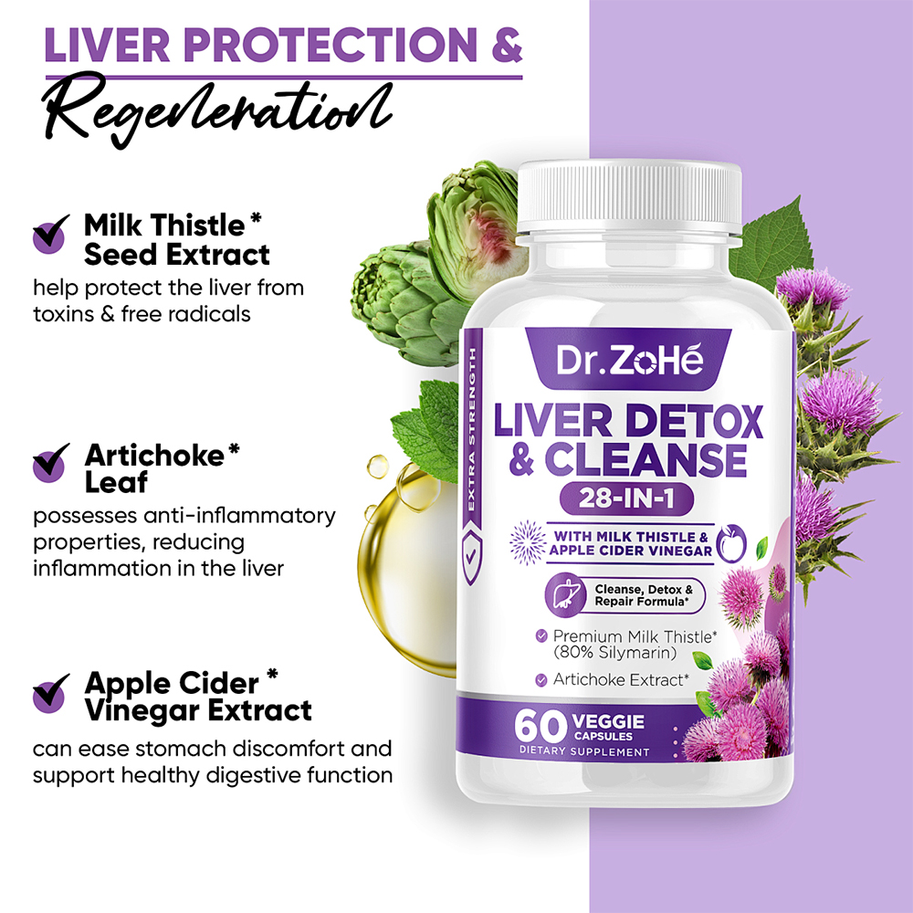 28-IN-1 Liver Detox & Cleanse Veggie Capsules
