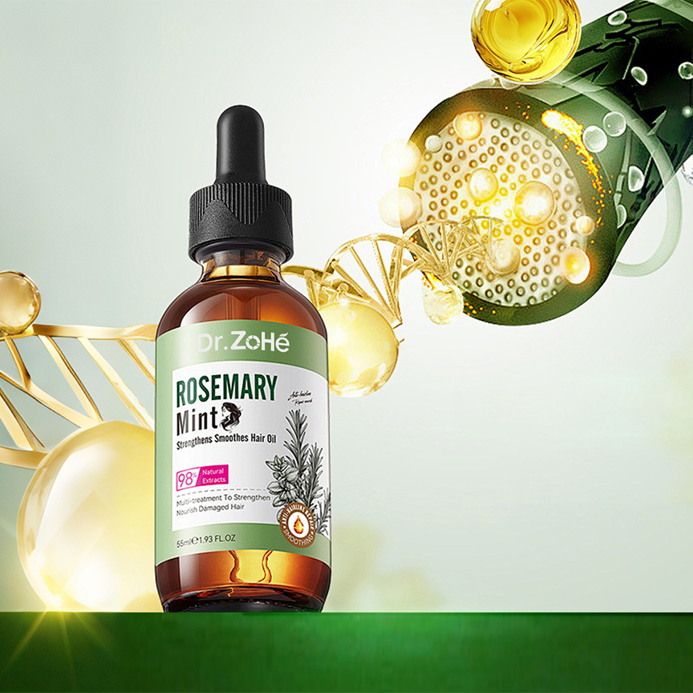 Rosemary Mint Strengthens Smooths Hair Oil
