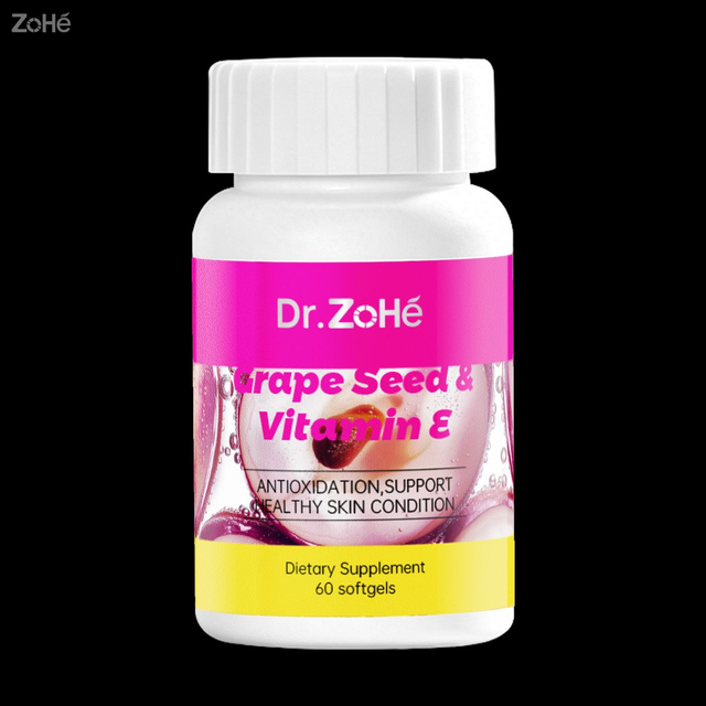 Grape Seed Vitamin E Antioxidant Soft Capsules