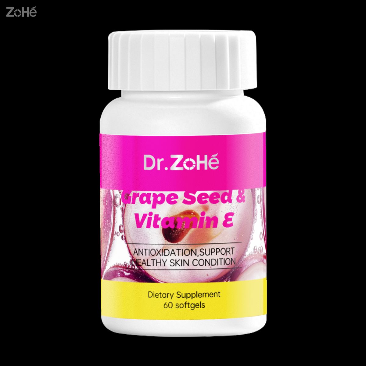 Grape Seed Vitamin E Antioxidant Soft Capsules
